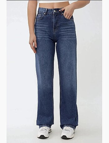 Jean droit taille haute hiccup