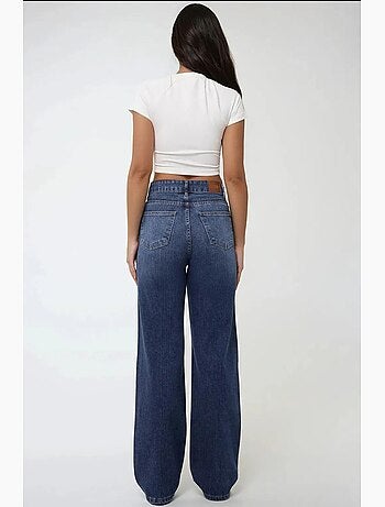 Jean droit taille haute hiccup