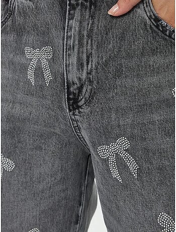 Jean droit taille haute hiccup