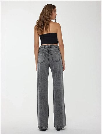 Jean droit taille haute hiccup