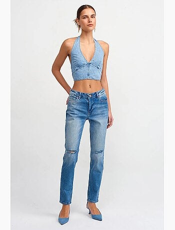 Jean droit taille mi-haute dilvin