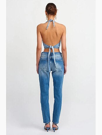 Jean droit taille mi-haute dilvin