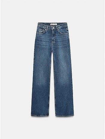Jean en coton à taille haute et jambe large dilvin