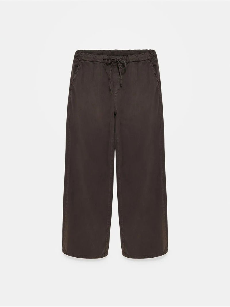 Jean en denim à taille mi-haute et jambe large dilvin Gris Noir - Kiabi
