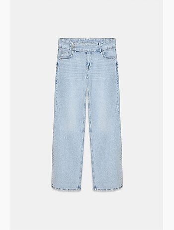 Jean en denim de coton à jambe large dilvin