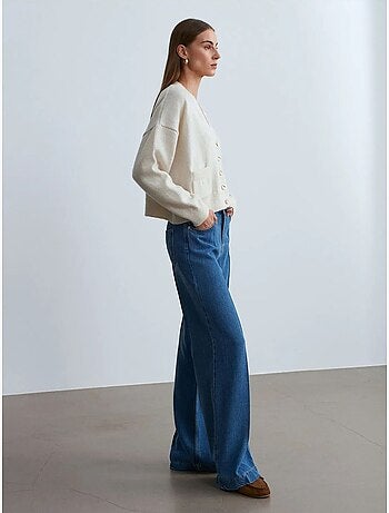 Jean en tencel à taille haute et jambe large dilvin