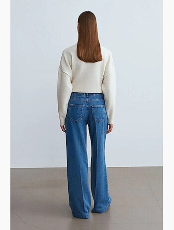 Jean en tencel à taille haute et jambe large dilvin