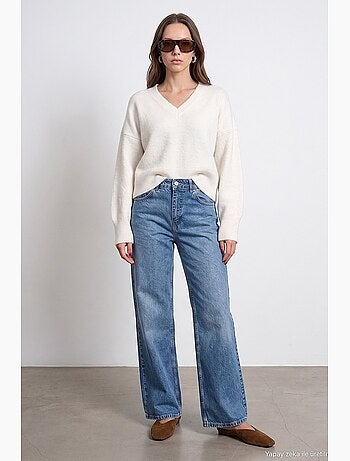 Jean femme coupe droite dilvin