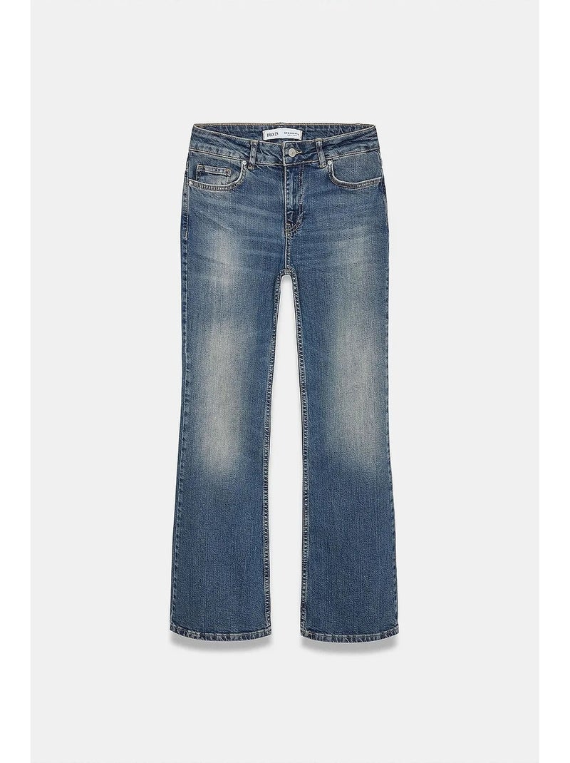 Jean femme dilvin Bleu saphir - Kiabi