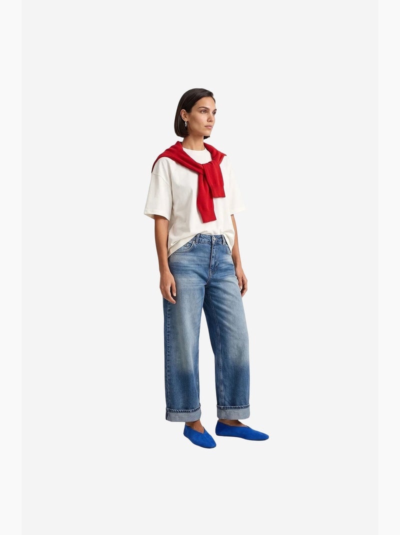 Jean femme dilvin Bleu saphir - Kiabi