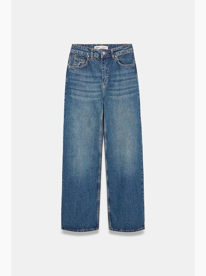 Jean femme dilvin Bleu saphir - Kiabi