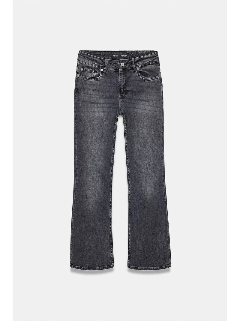 Jean femme dilvin Gris foncé - Kiabi