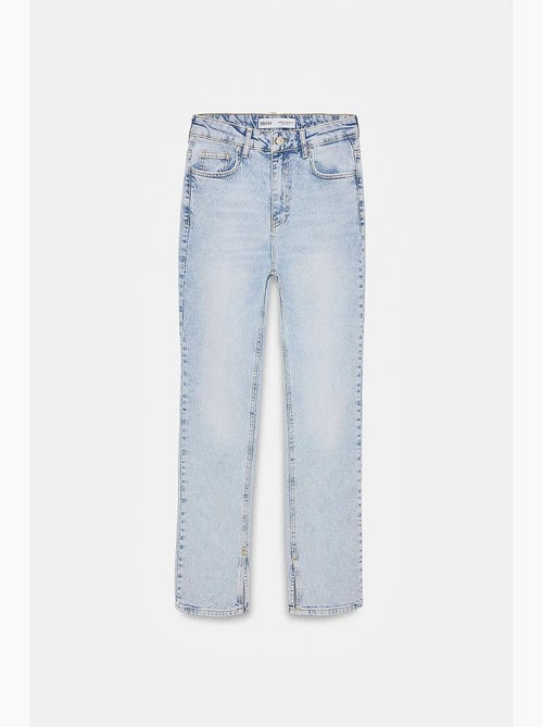 Jean femme taille haute à jambe droite dilvin - Kiabi Jean femme taille haute à jambe droite dilvin - Kiabi