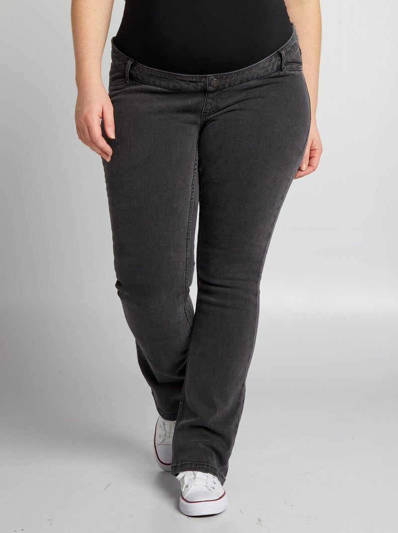 Jean flare de maternité Gris - Kiabi