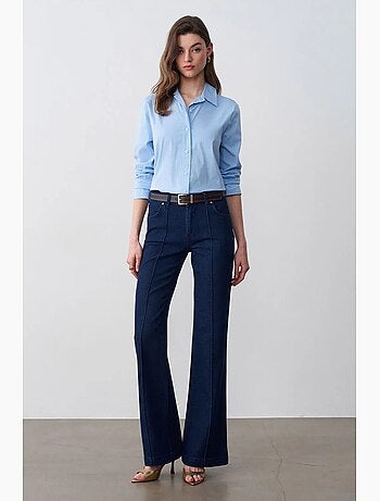 Jean flare taille haute dilvin