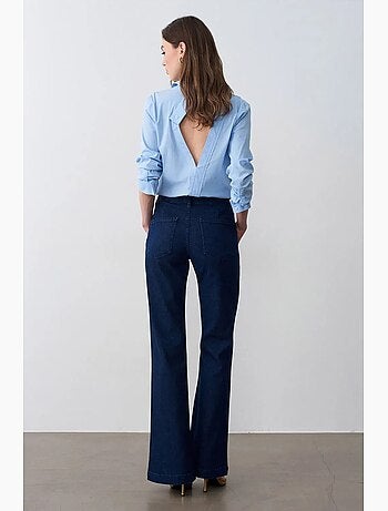 Jean flare taille haute dilvin