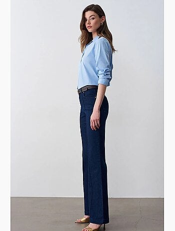 Jean flare taille haute dilvin