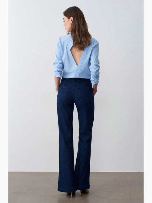Jean flare taille haute dilvin - Kiabi Jean flare taille haute dilvin - Kiabi