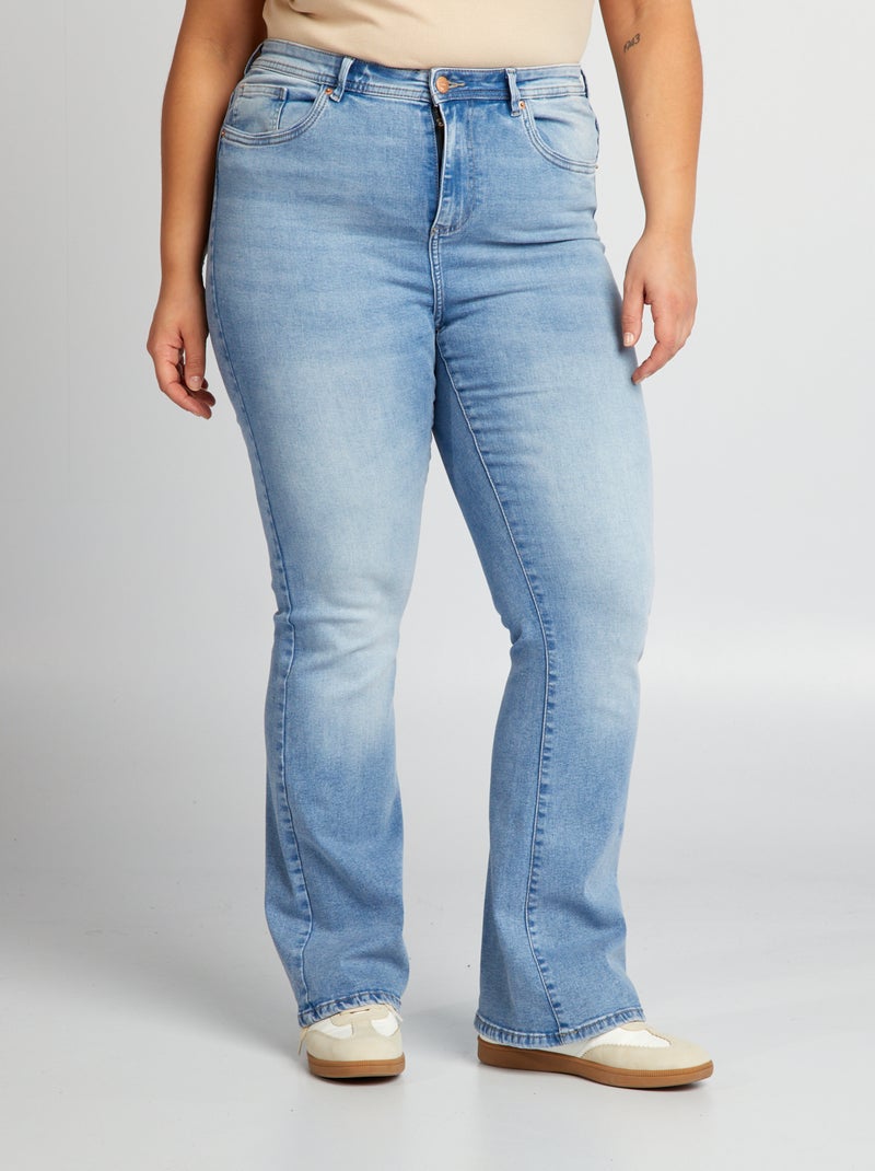Jean flare taille haute 'Only' Bleu - Kiabi