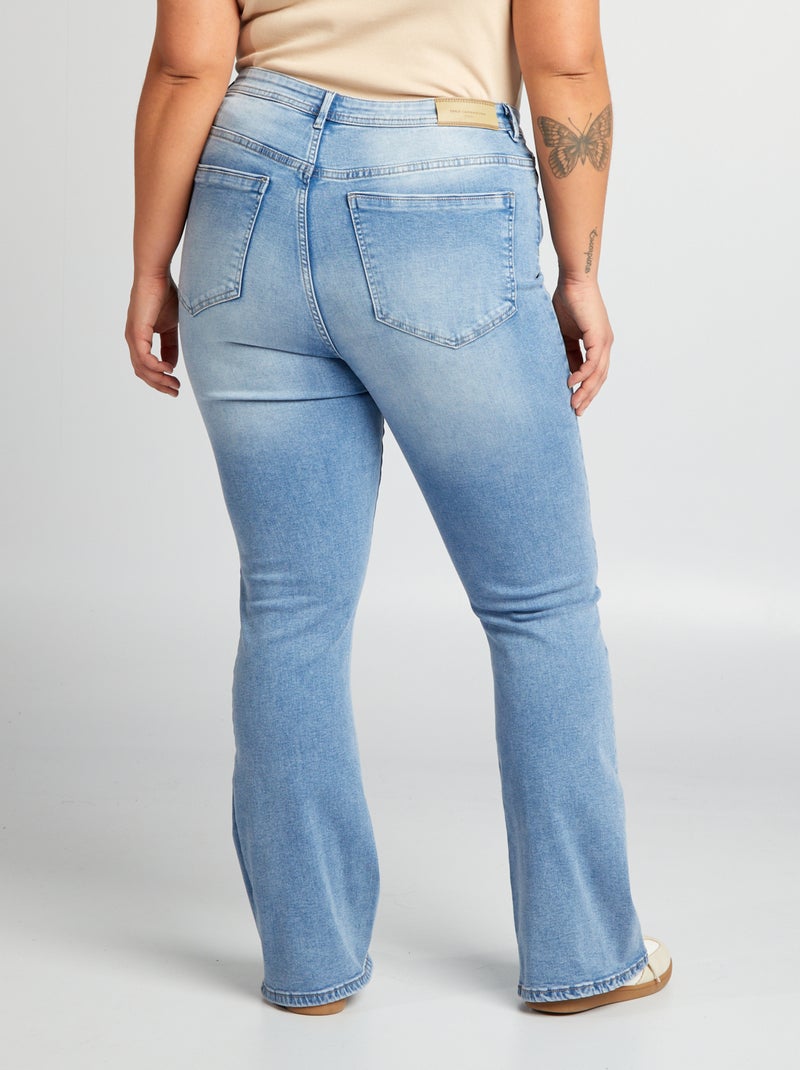 Jean flare taille haute 'Only' Bleu - Kiabi