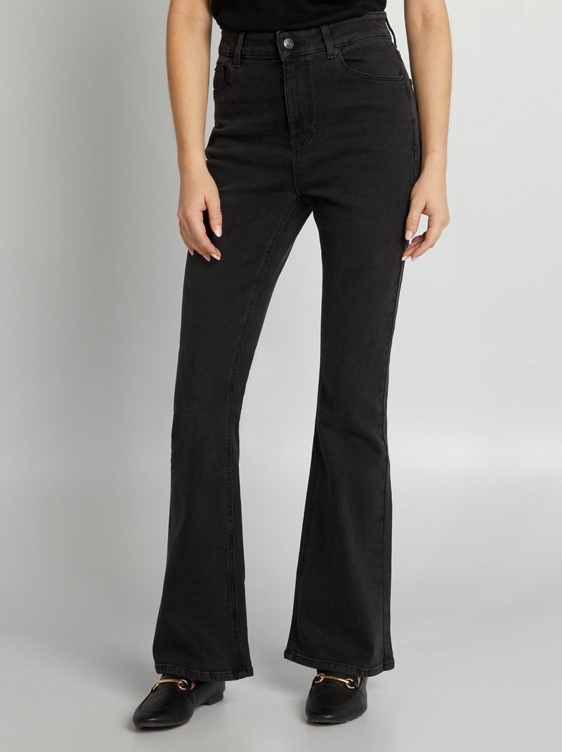 Jean flare/bootcut - L30 Noir - Kiabi