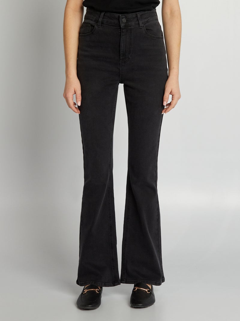 Jean flare/bootcut - L30 Noir - Kiabi