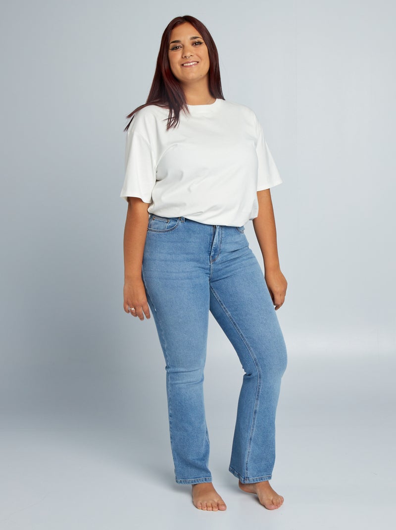 Jean flare/bootcut à 5 poches - L28 Stone - Kiabi