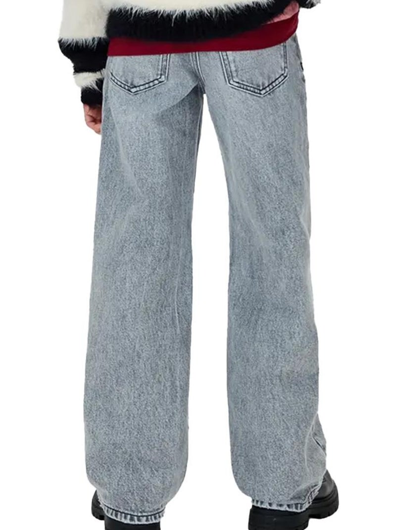 Jean Garçon Calvin Klein Jeans Washed Gris Argenté - Kiabi
