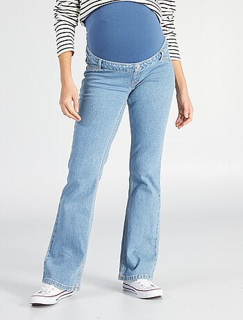Jean grossesse coupe flare