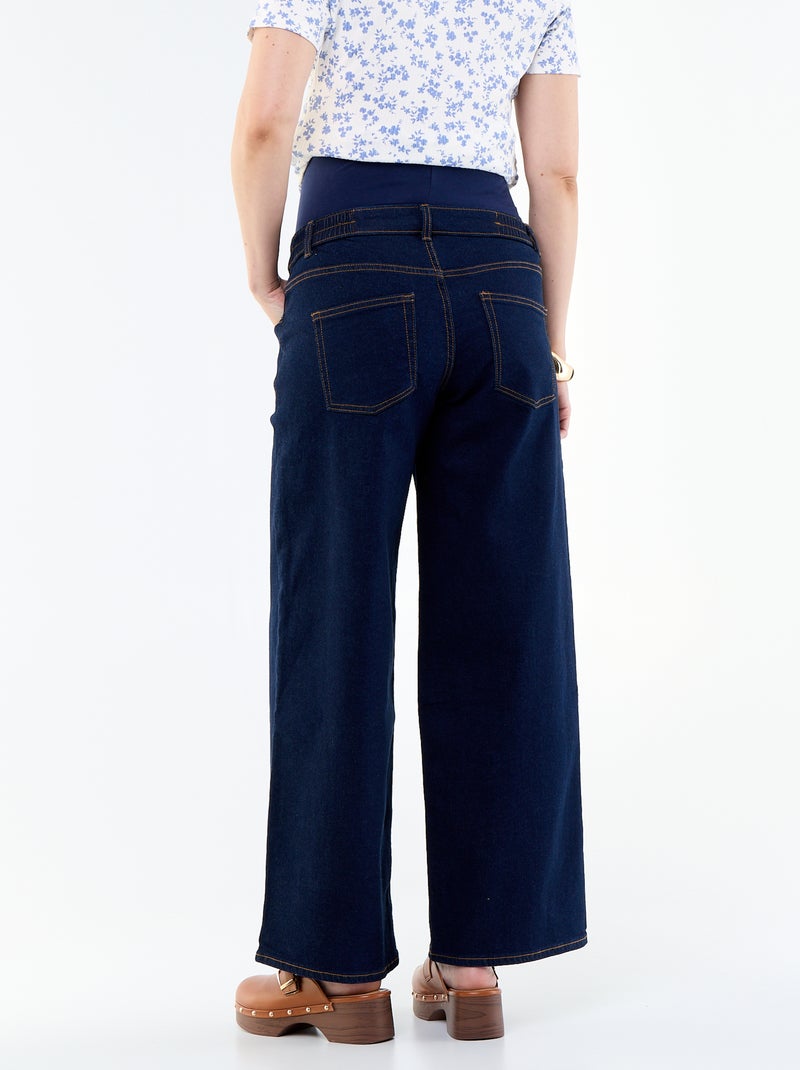 Jean grossesse wide leg Bleu - Kiabi