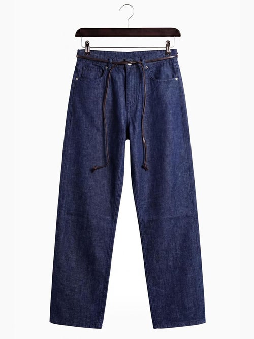 Jean homme en denim, taille mi-haute, jambe droite giesto - Kiabi Jean homme en denim, taille mi-haute, jambe droite giesto - Kiabi