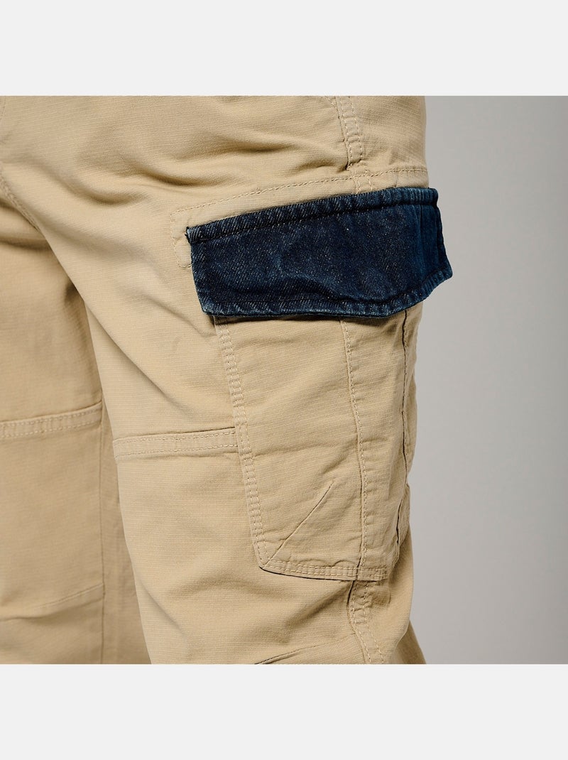 Jean Kaporal coupe jogger Beige - Kiabi