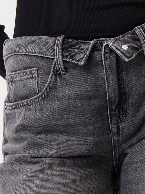 Jean large avec ceinture fantaisie - Kiabi