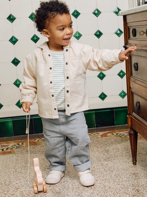 Jean large avec taille ajustable - Kiabi