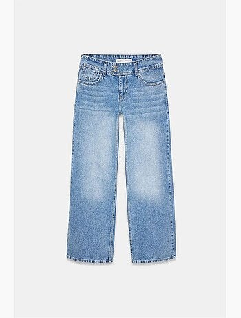 Jean large en coton à taille haute dilvin