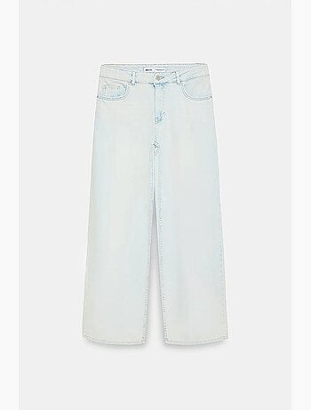 Jean large en denim de coton, taille basse dilvin