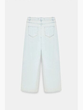 Jean large en denim de coton, taille basse dilvin