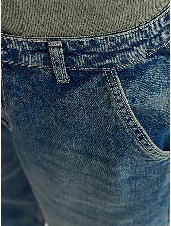 Jean large en denim de coton, taille haute dilvin