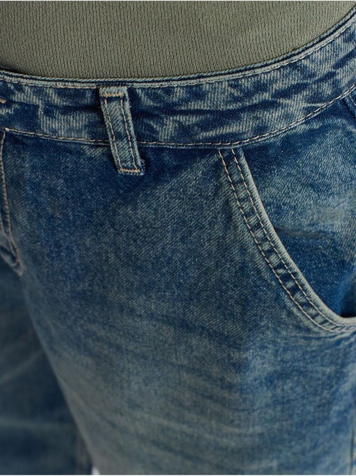 Jean large en denim de coton, taille haute dilvin - Kiabi Jean large en denim de coton, taille haute dilvin - Kiabi
