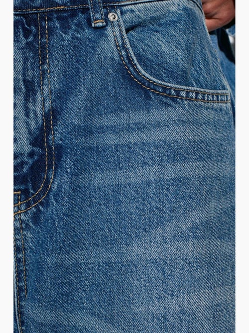 Jean large en denim de coton, taille haute dilvin - Kiabi Jean large en denim de coton, taille haute dilvin - Kiabi