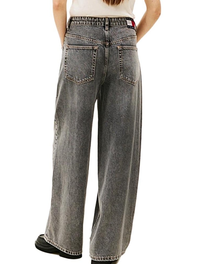 Jean Large Femme Tommy Hilfiger Gris Argenté - Kiabi