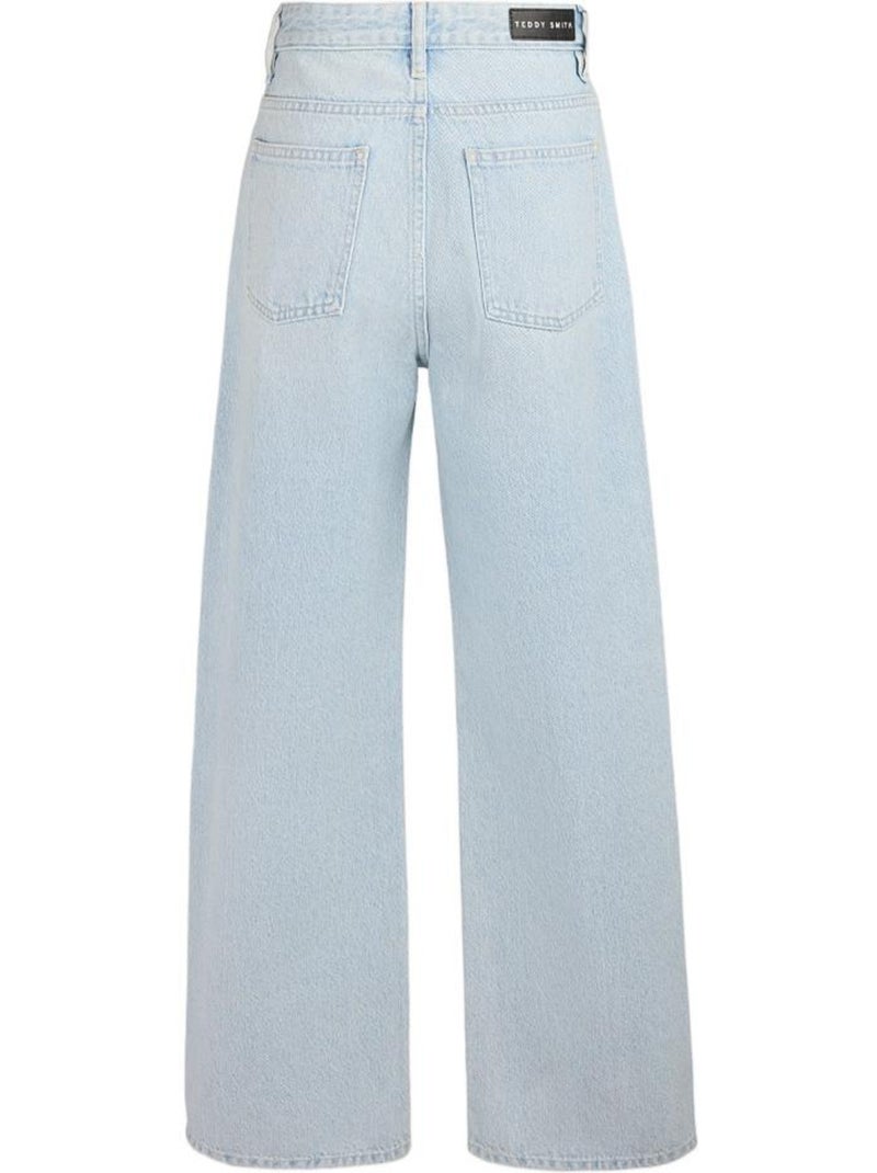 Jean large fille teddy smith Bleu - Kiabi