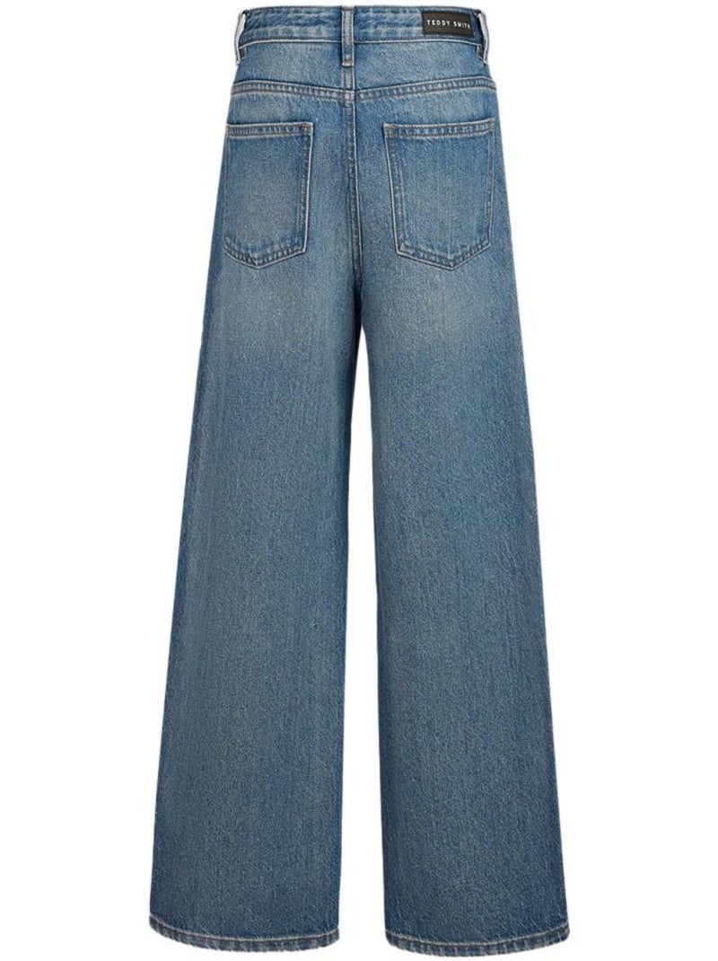 Jean large fille teddy smith Bleu - Kiabi