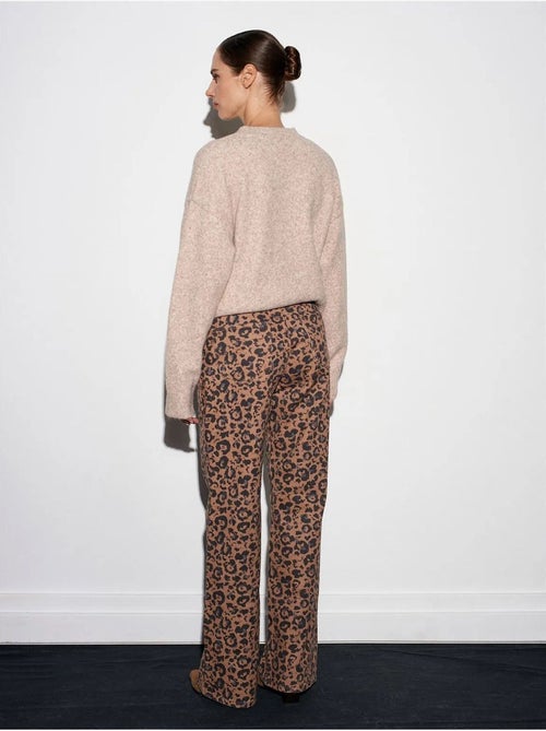 Jean large imprimé à taille haute dilvin - Kiabi Jean large imprimé à taille haute dilvin - Kiabi