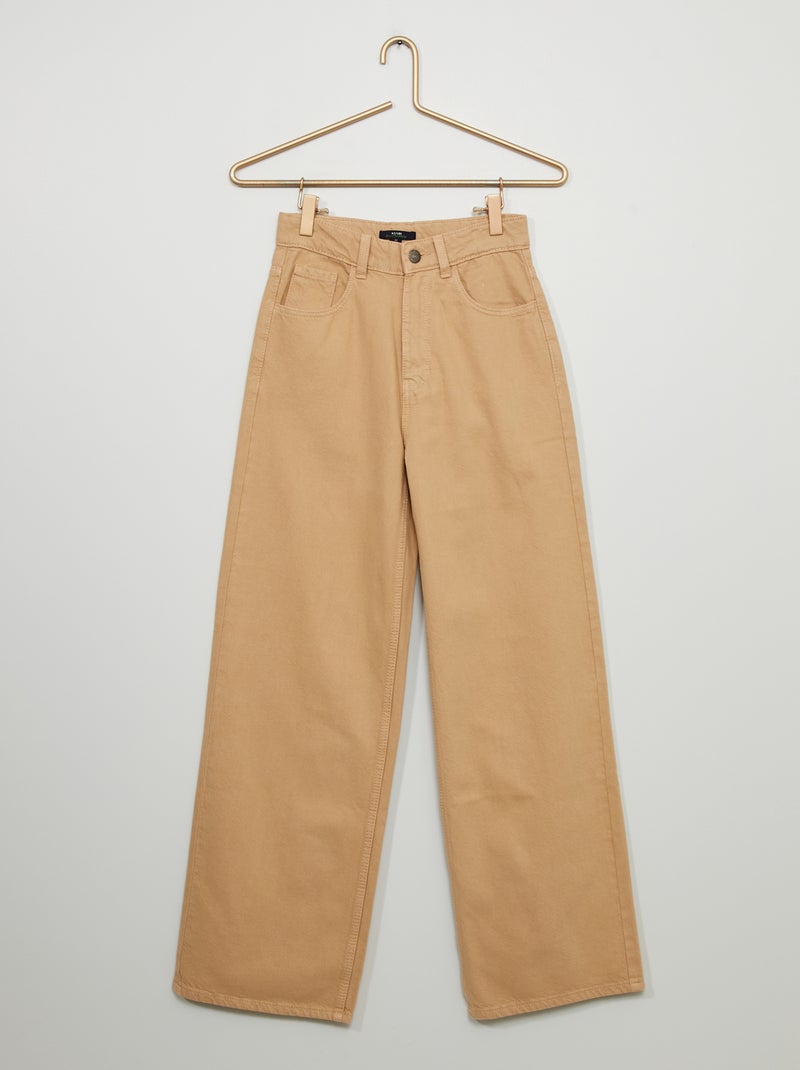 Jean large palazzo Beige - Kiabi