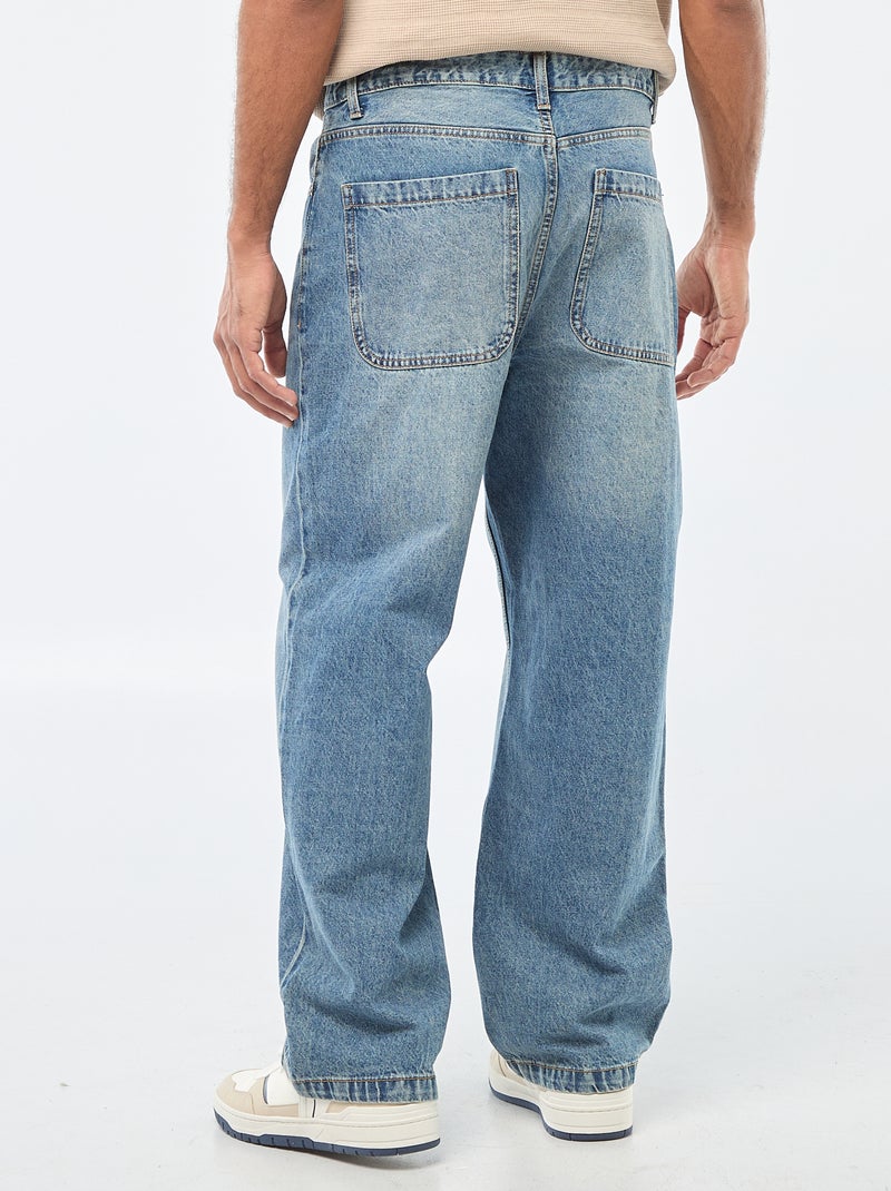 Jean large / relaxed fit à 5 poches Bleu - Kiabi
