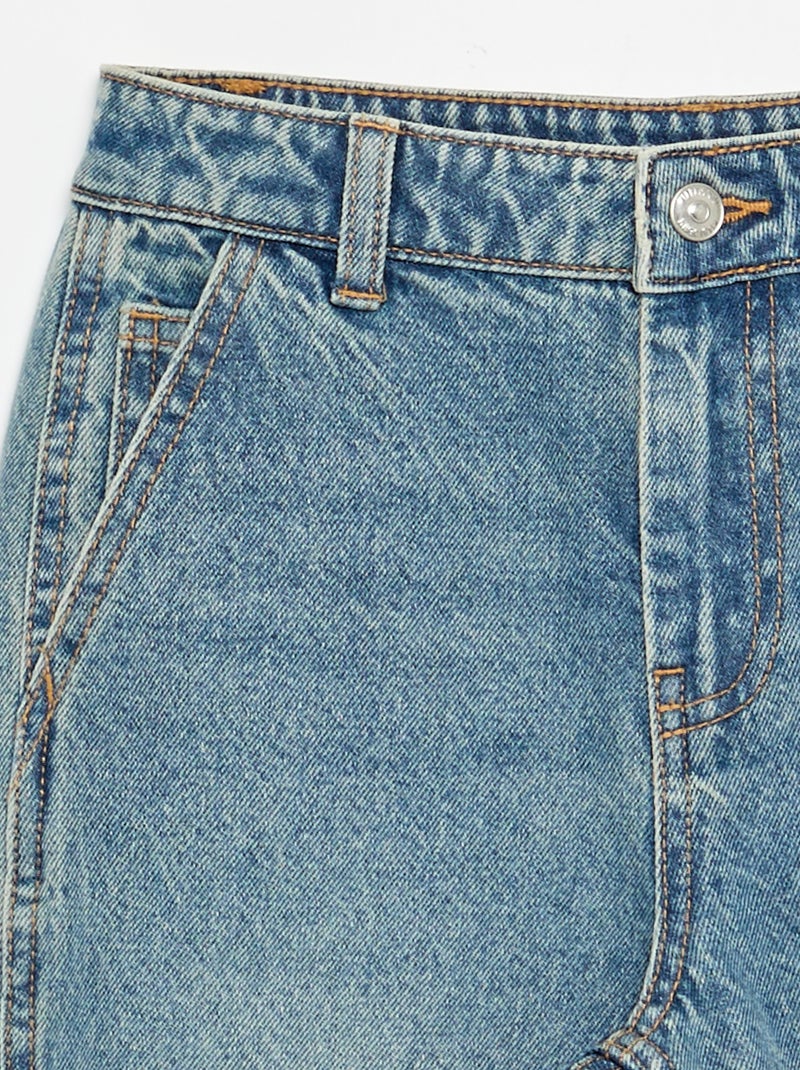 Jean large style carpenter Bleu - Kiabi