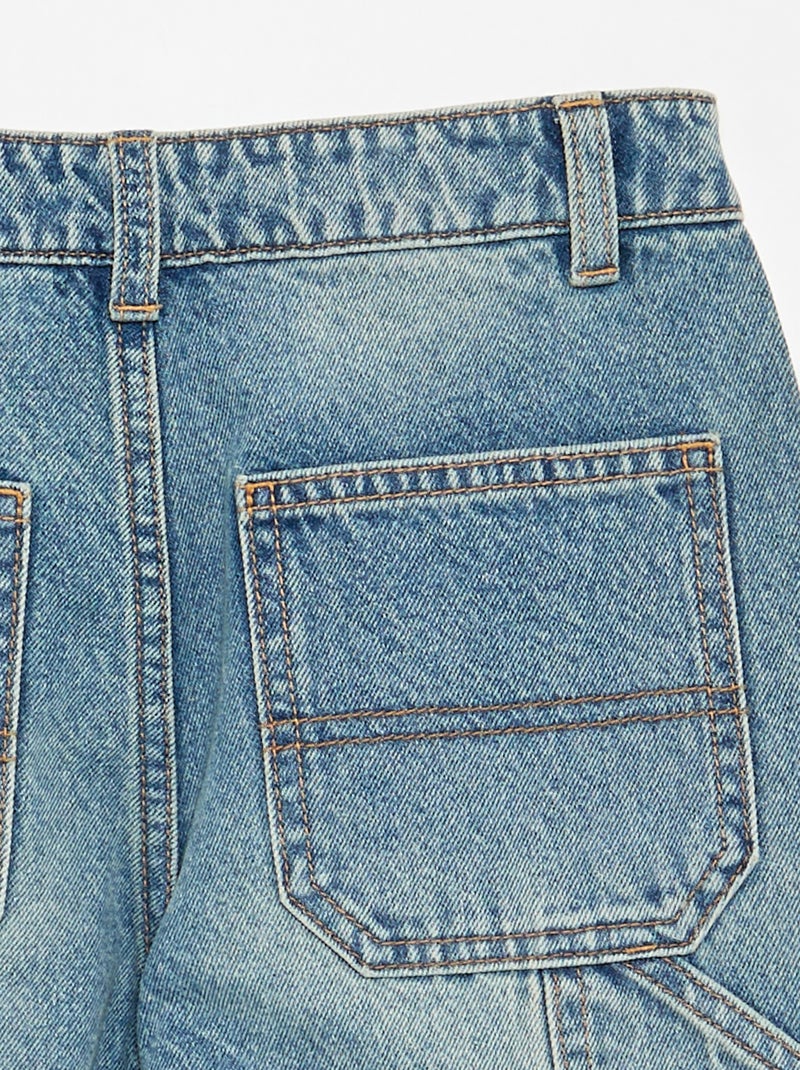 Jean large style carpenter Bleu - Kiabi