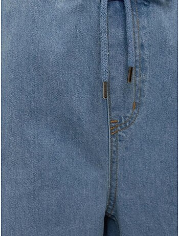 Jean large taille haute à cordon hiccup