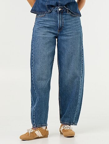Jean large taille haute